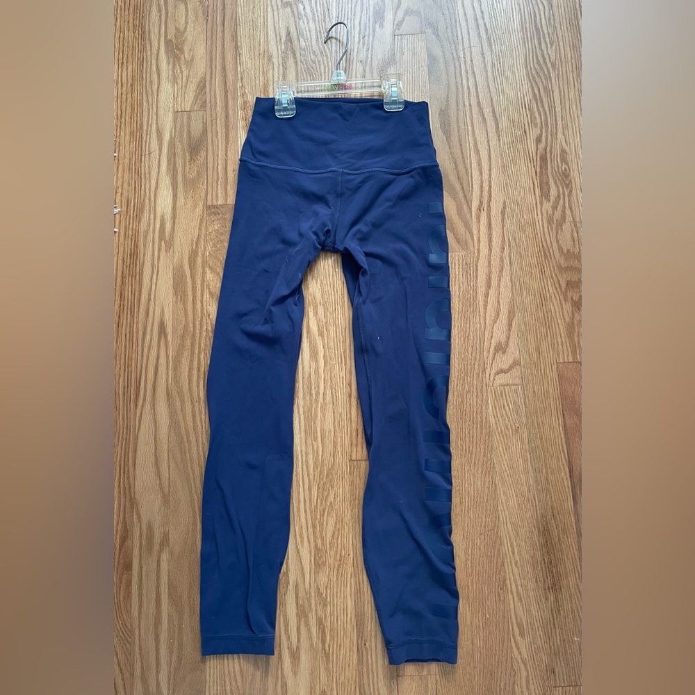 Lululemon size 4 leggings, blue (*please read description)